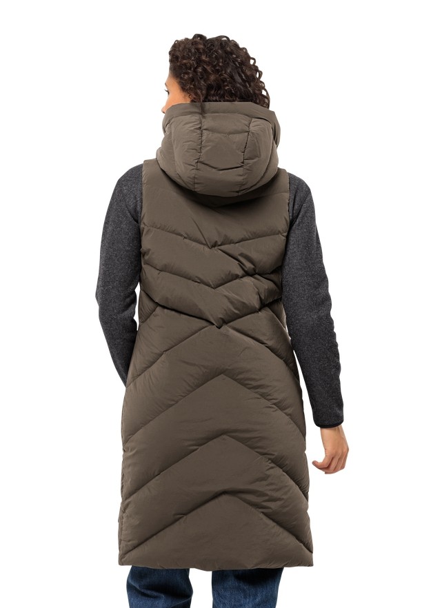 Coffee Jack Wolfskin Marienplatz Women Vest | 14204435