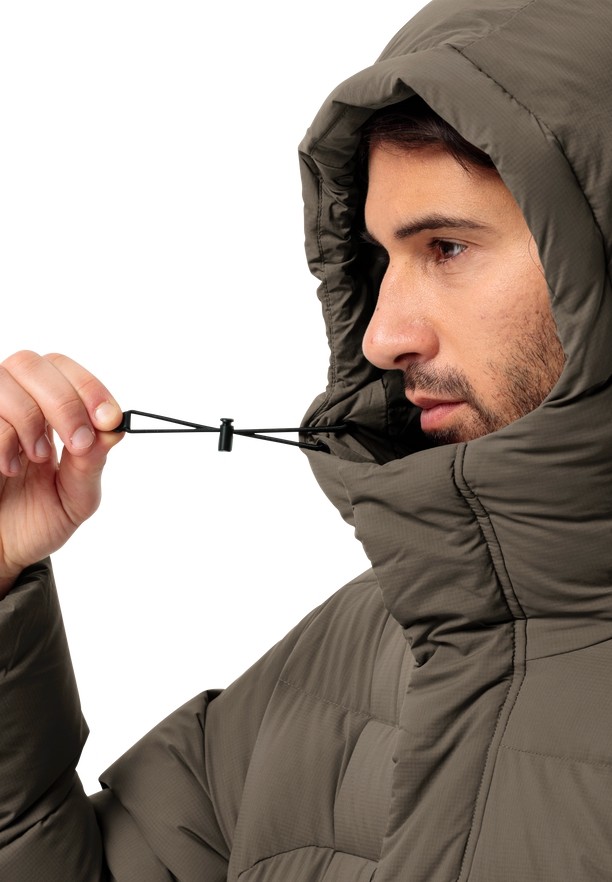 Coffee Jack Wolfskin Roemertor Men Down Jackets | 25215074