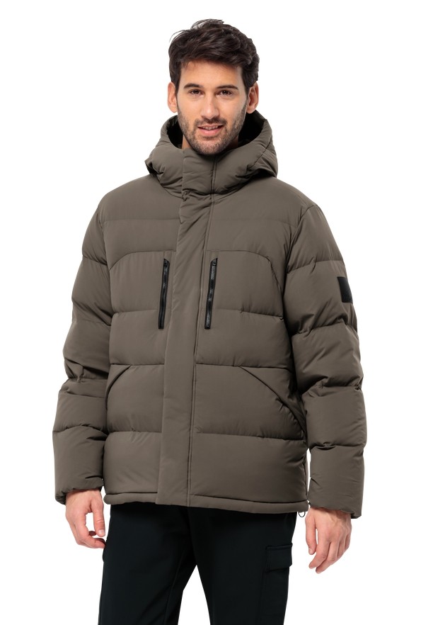 Coffee Jack Wolfskin Roemertor Men Down Jackets | 25215074