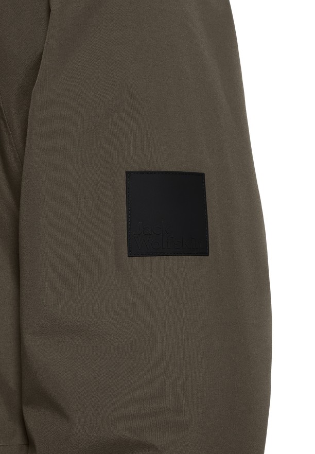 Coffee Jack Wolfskin Tempeltor Men Rain Jackets | 27605853