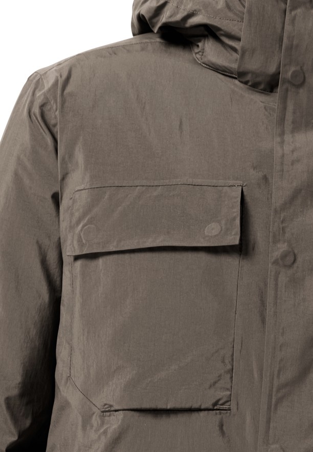 Coffee Jack Wolfskin Textor Utility Men Winter Jackets | 27957332