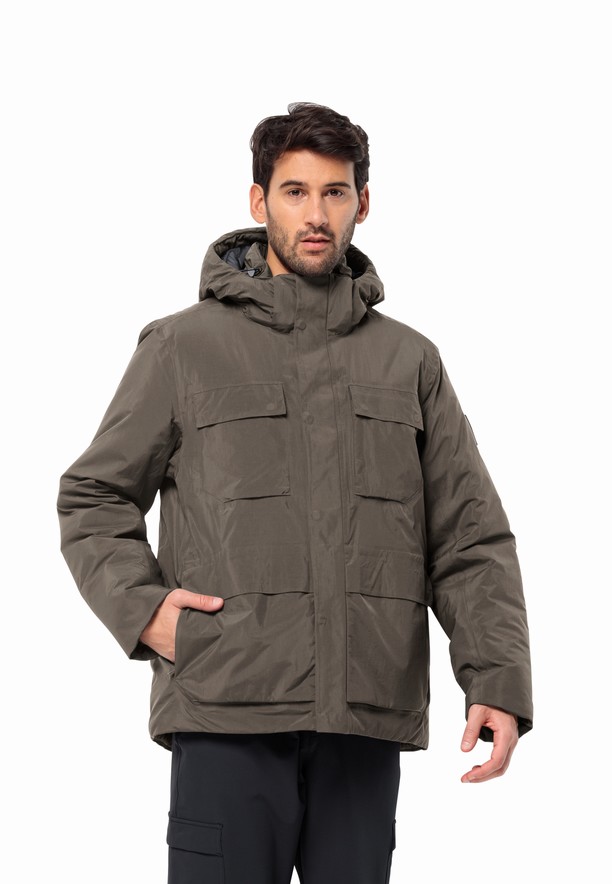 Coffee Jack Wolfskin Textor Utility Men Winter Jackets | 27957332
