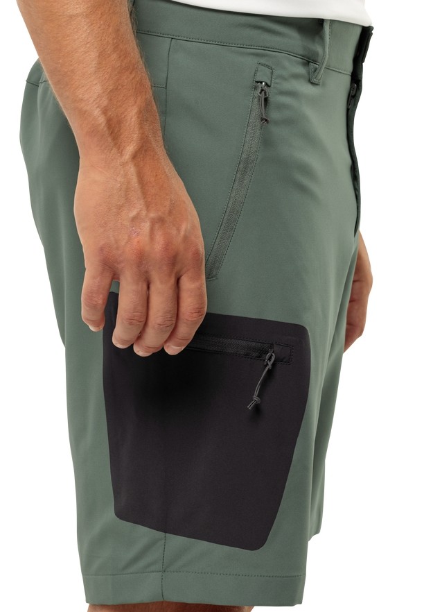 Green Jack Wolfskin Active Track Men Shorts | 10590530