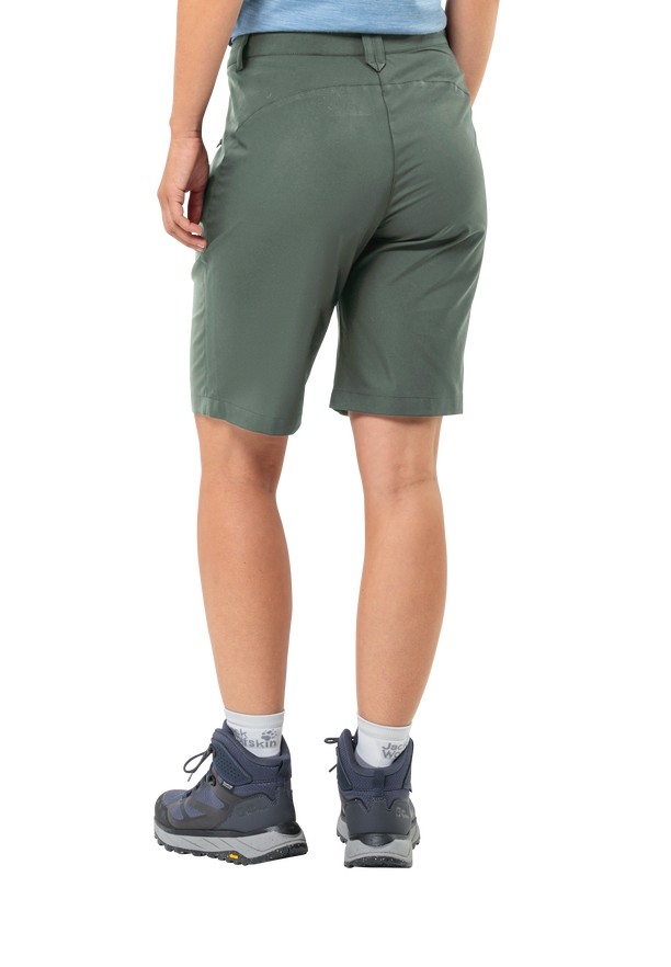 Green Jack Wolfskin Active Track Women Shorts | 11297357