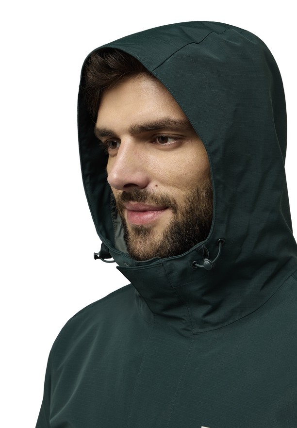 Green Jack Wolfskin Altenberg 3in1 Men Jackets | 61163345