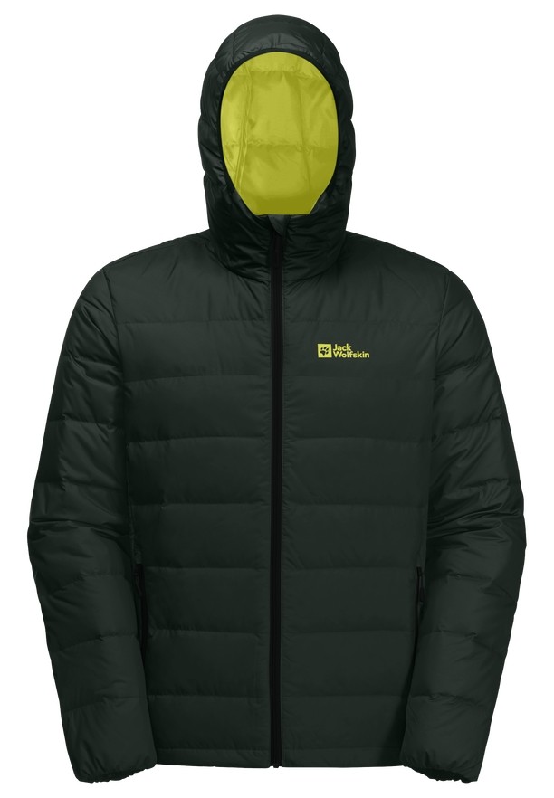 Green Jack Wolfskin Ather Hoody Men Down Jackets | 98601720