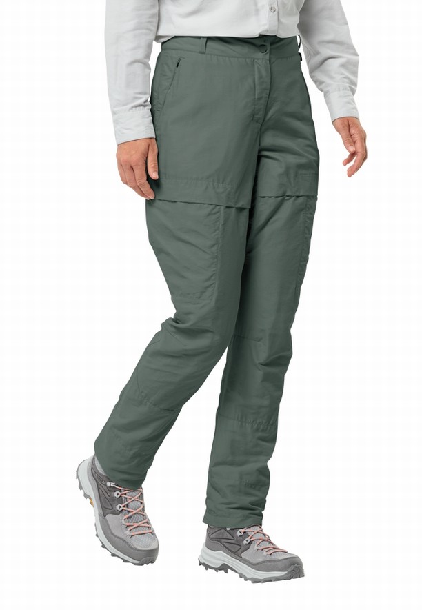 Green Jack Wolfskin Barrier Women Pants | 80725453