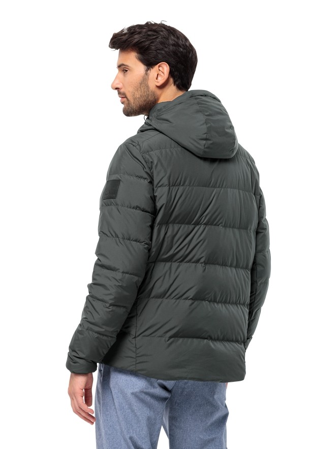 Green Jack Wolfskin Colonius Men Down Jackets | 38057705
