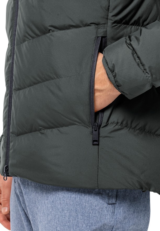 Green Jack Wolfskin Colonius Men Down Jackets | 38057705
