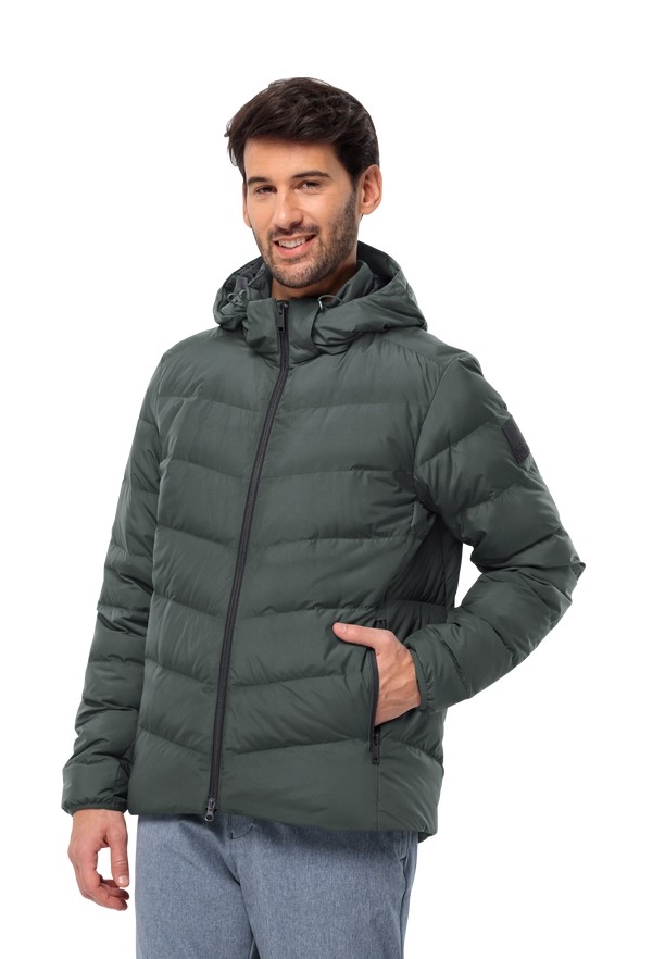 Green Jack Wolfskin Colonius Men Down Jackets | 38057705