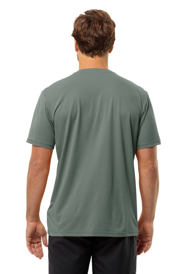 Green Jack Wolfskin Delgami S/s Men T Shirts | 78693506