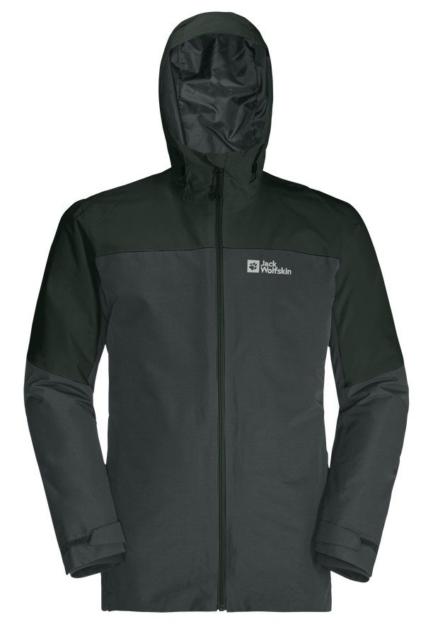 Green Jack Wolfskin Glaabach 3in1 Men Jackets | 43815888