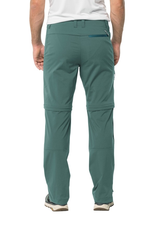 Green Jack Wolfskin Glastal Zip Away Men Hiking Pants | 37929367
