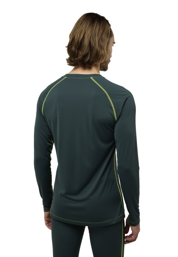 Green Jack Wolfskin Infinite Light Ls Men T Shirts | 19719989