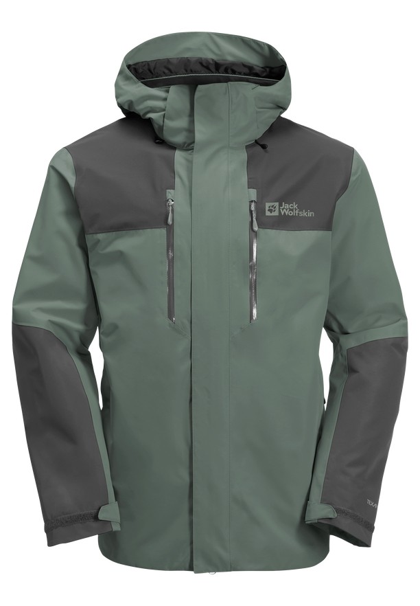 Green Jack Wolfskin Jasper 2l Men Rain Jackets | 54822713