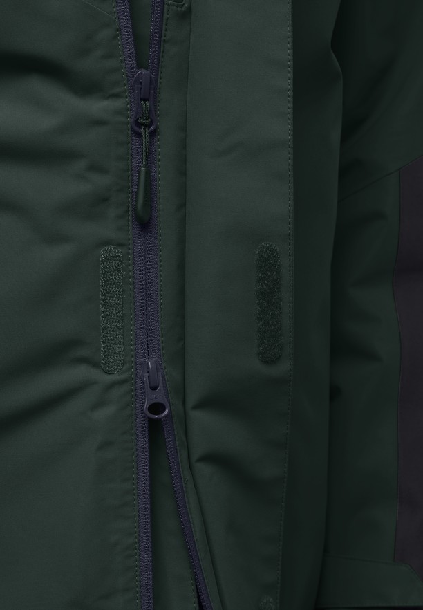 Green Jack Wolfskin Jasper 3in1 Men Jackets | 20210293
