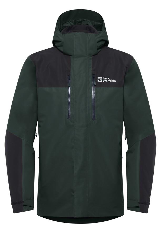 Green Jack Wolfskin Jasper 3in1 Men Jackets | 20210293