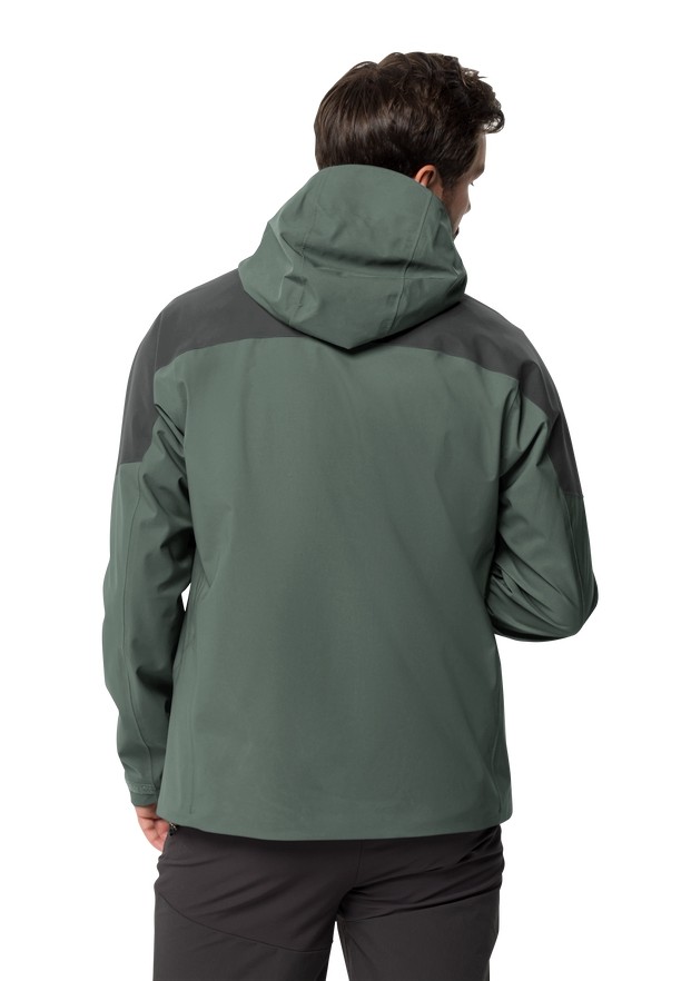 Green Jack Wolfskin Kammweg 2l Men Rain Jackets | 40048601