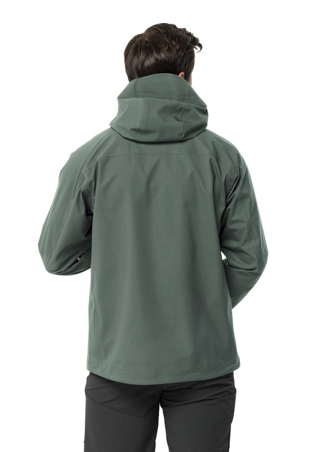 Green Jack Wolfskin Kammweg 3l Men Rain Jackets | 56030884