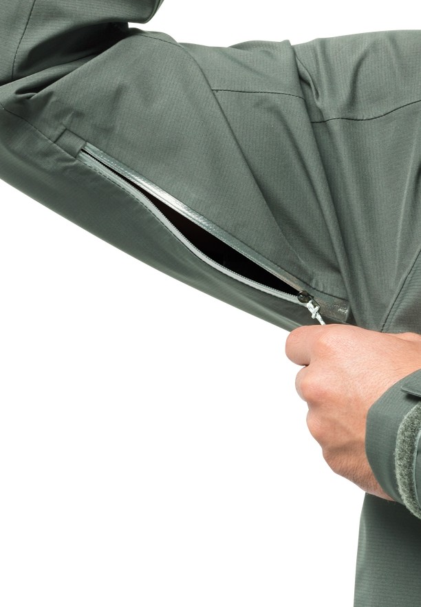 Green Jack Wolfskin Kammweg 3l Men Rain Jackets | 56030884