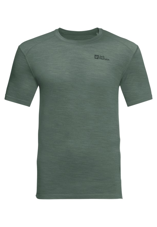 Green Jack Wolfskin Kammweg S/s Men T Shirts | 11029700