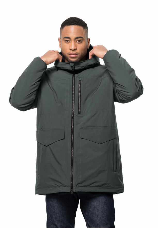 Green Jack Wolfskin Koenigsbau Men Coats | 77177825