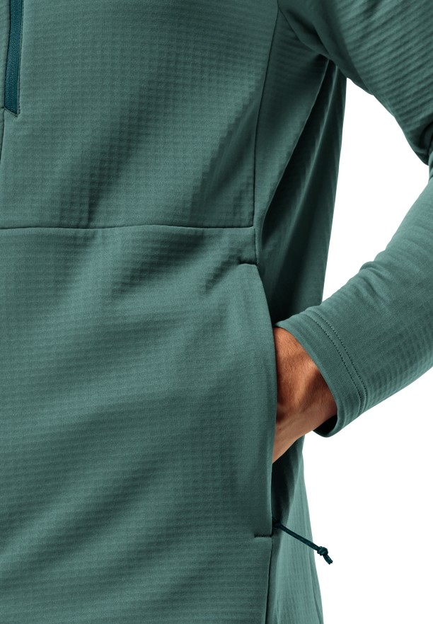 Green Jack Wolfskin Kolbenberg Hooded Fz Men Fleece Jackets | 59647642