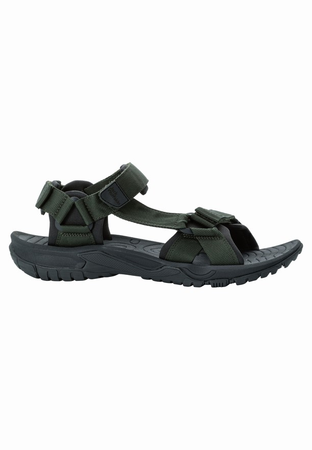 Green Jack Wolfskin Lakewood Ride Men Sandals | 71542124