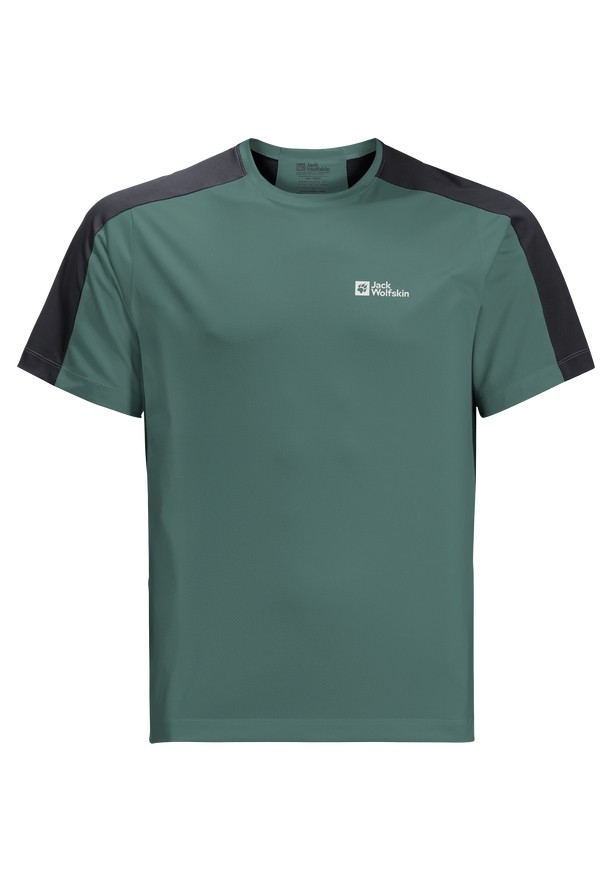 Green Jack Wolfskin Narrows Men T Shirts | 40434675
