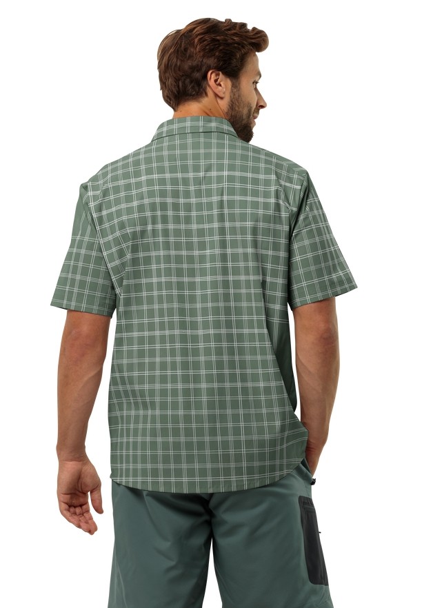 Green Jack Wolfskin Norbo S/s Men Shirts | 82753930