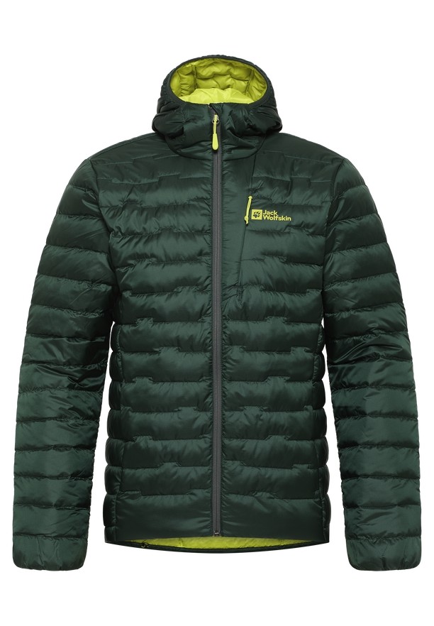Green Jack Wolfskin Passamani Hoody Men Down Jackets | 30374436