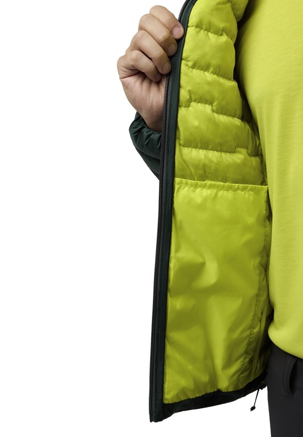 Green Jack Wolfskin Passamani Hoody Men Down Jackets | 30374436