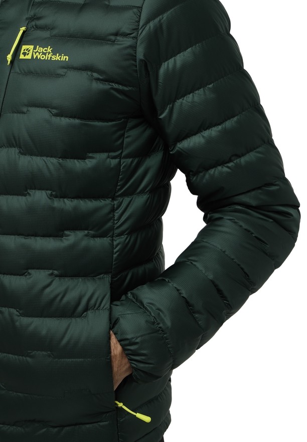 Green Jack Wolfskin Passamani Hoody Men Down Jackets | 30374436