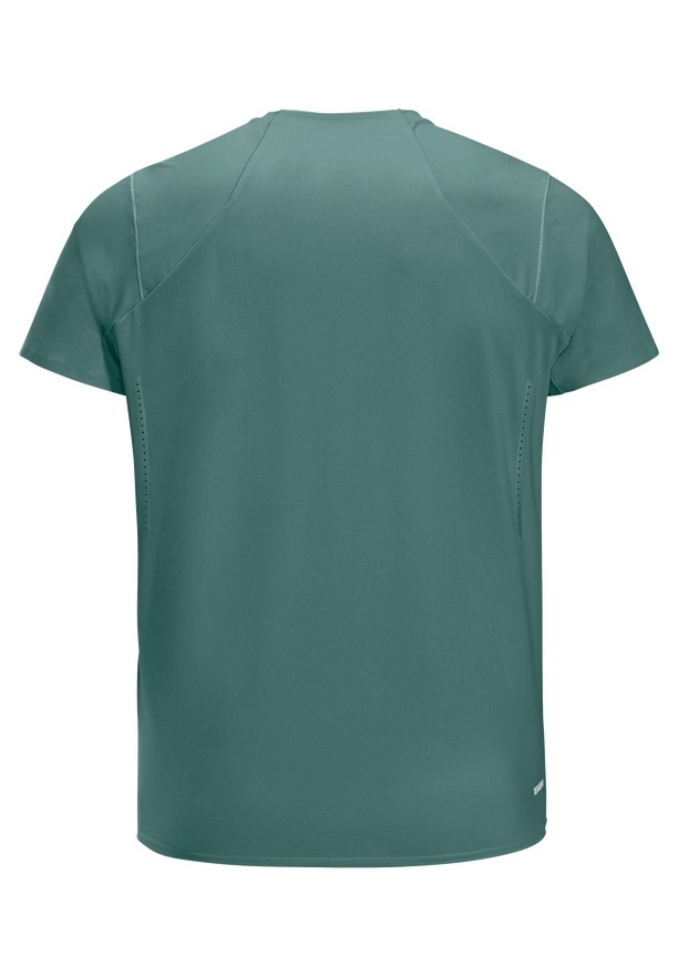 Green Jack Wolfskin Prelight Chill Men T Shirts | 81506180