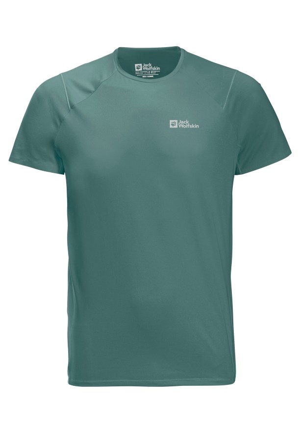 Green Jack Wolfskin Prelight Chill Men T Shirts | 81506180