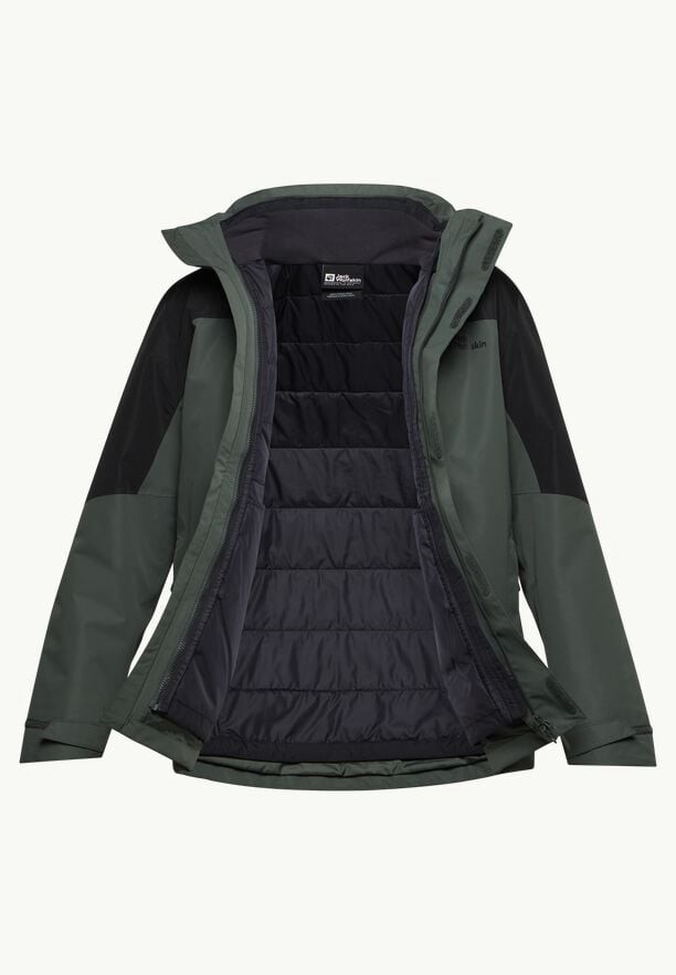 Green Jack Wolfskin Romberg 3in1 Men Jackets | 27778256