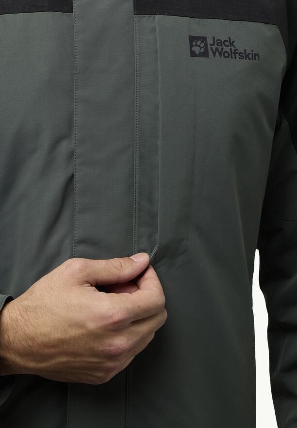Green Jack Wolfskin Romberg 3in1 Men Jackets | 27778256
