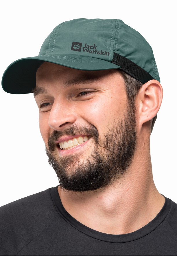 Green Jack Wolfskin Strap Men Baseball Caps | 35299928
