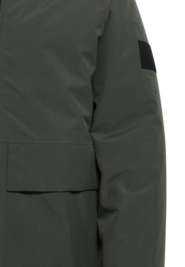Green Jack Wolfskin Tempeltor Men Rain Jackets | 80278551
