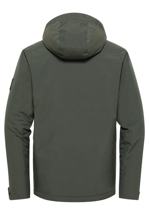 Green Jack Wolfskin Tempeltor Men Rain Jackets | 80278551