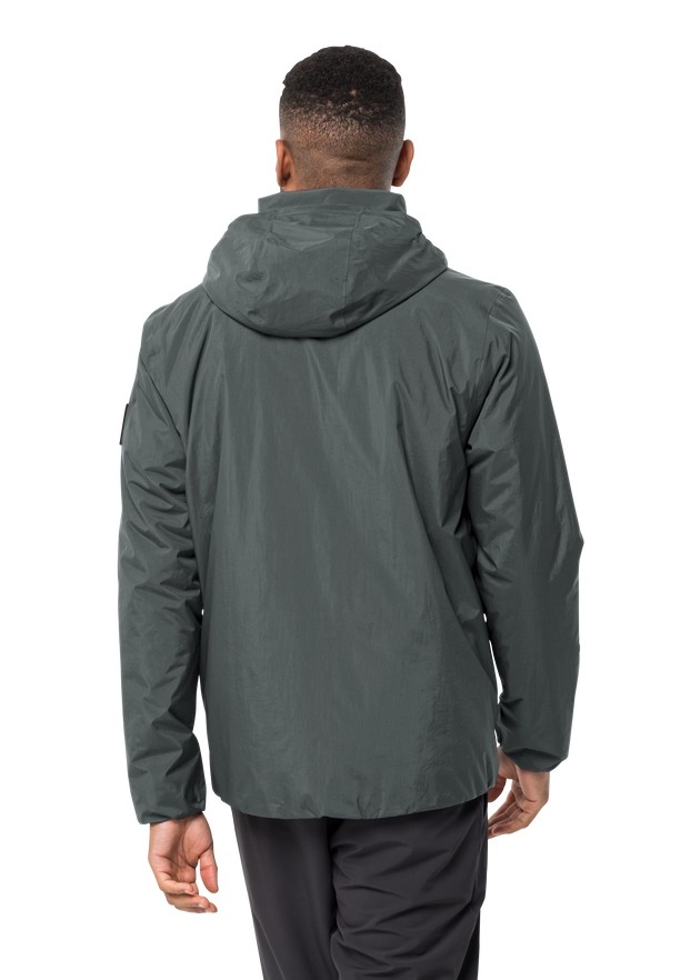 Green Jack Wolfskin Textor Men Rain Jackets | 31589592