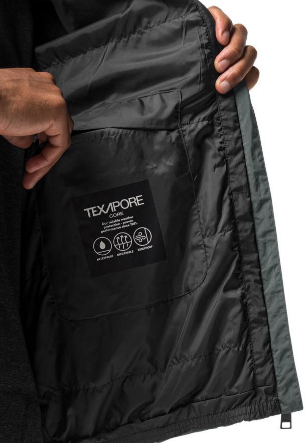 Green Jack Wolfskin Textor Men Rain Jackets | 31589592
