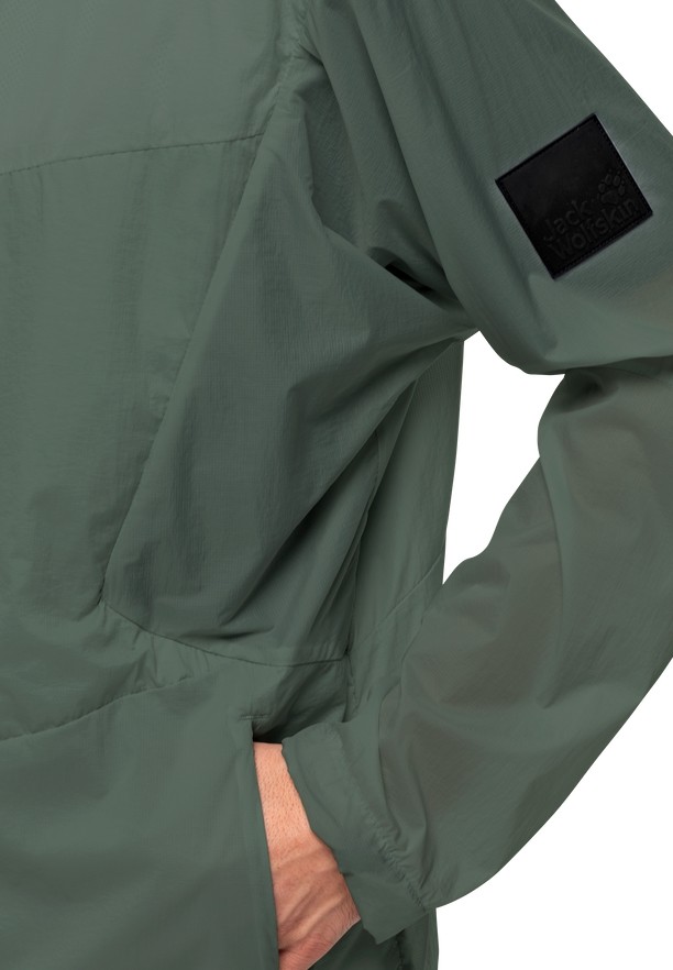 Green Jack Wolfskin Wanderjahr Men Softshell Jackets | 48932035