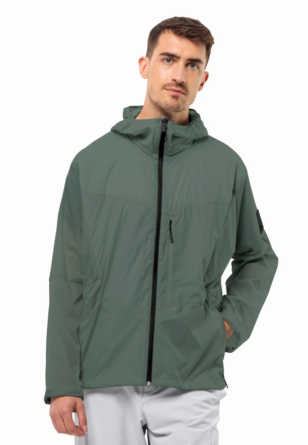 Green Jack Wolfskin Wanderjahr Men Softshell Jackets | 48932035
