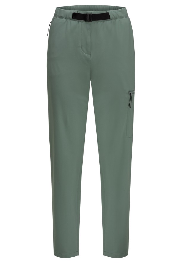 Green Jack Wolfskin Wandermood Women Hiking Pants | 24889127