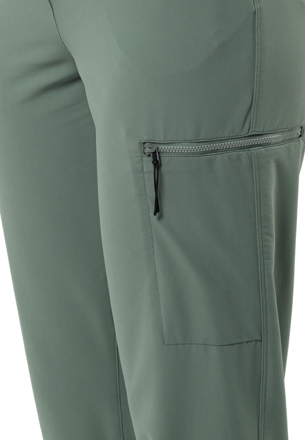 Green Jack Wolfskin Wandermood Women Hiking Pants | 24889127