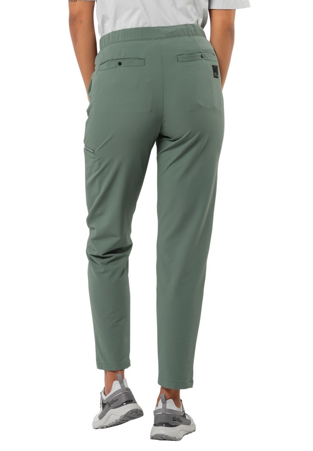 Green Jack Wolfskin Wandermood Women Hiking Pants | 24889127