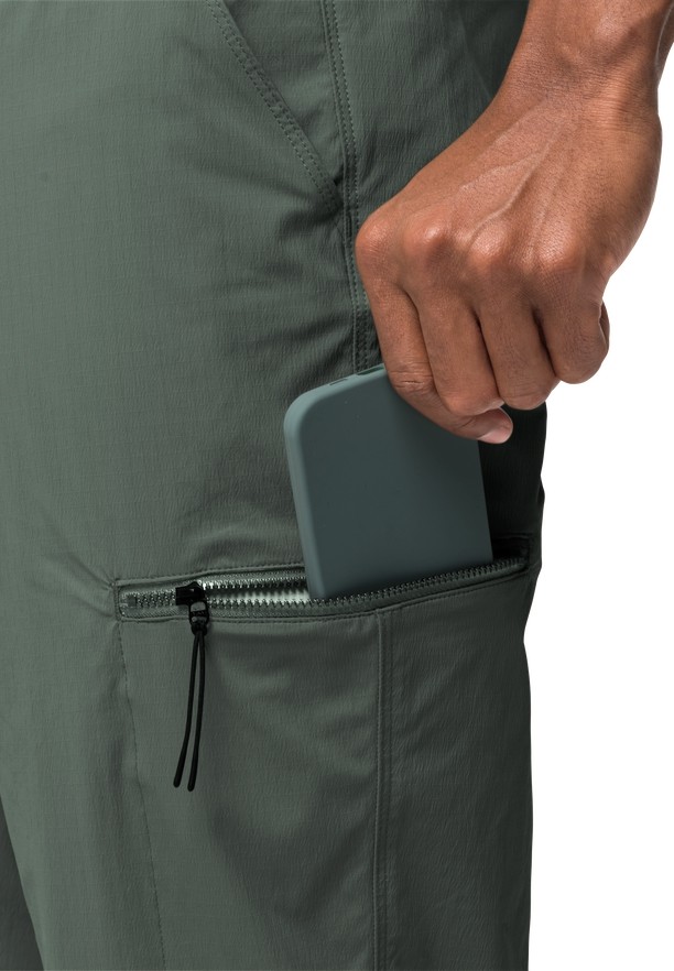Green Jack Wolfskin Wanderthirst Men Pants | 91837276