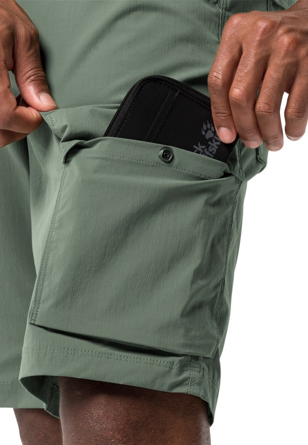 Green Jack Wolfskin Wanderthirst Men Shorts | 61312733