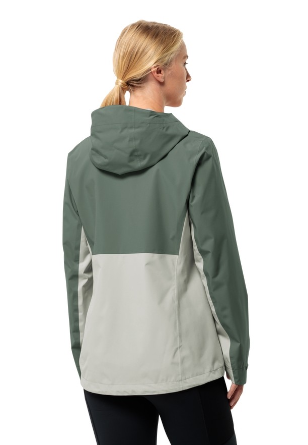 Green Jack Wolfskin Weiltal 2l Women Rain Jackets | 69067048
